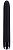 Черный гладкий вибромассажер Aqua Silk - 15,5 см. от Seven Creations