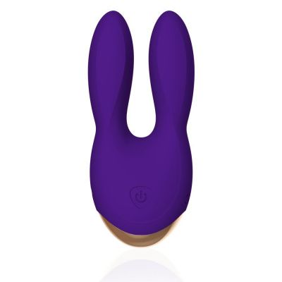 Фиолетовый вибратор с ушками Bunny Bliss - 11 см. от Rianne S