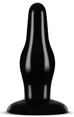 Чёрная анальная пробка Pleasure Plug - 10,16 см. от Blush Novelties