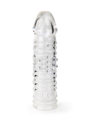 Прозрачная закрытая насадка на пенис - 17 см. от Sex Expert