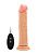 Телесный вибратор-реалистик Vibrating Realistic Cock 9  - 23,5 см. от Shots Media BV