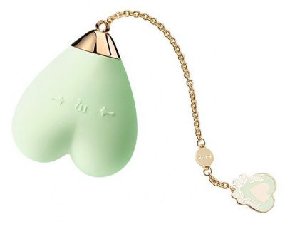 Салатовый вибромассажёр-сердечко Baby Heart от Zalo Салатовый вибромассажёр-сердечко Baby Heart от Zalo