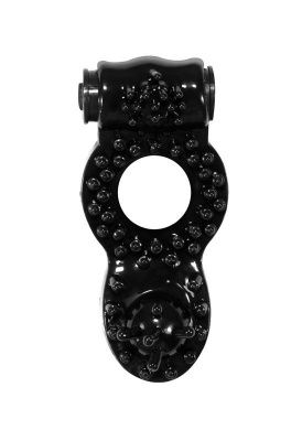 Чёрное эрекционное кольцо Rings Ringer от Lola toys