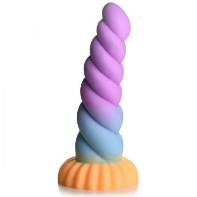 Фантазийный фаллоимитатор Mystique Unicorn - 21 см. от XR Brands