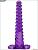 Фиолетовый анальный конус со спиралевидным рельефом - 16 см. от Eroticon