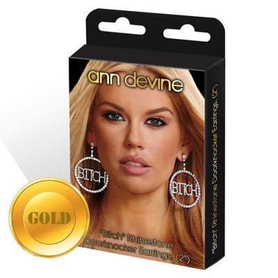 Круглые серьги Bitch от Ann Devine