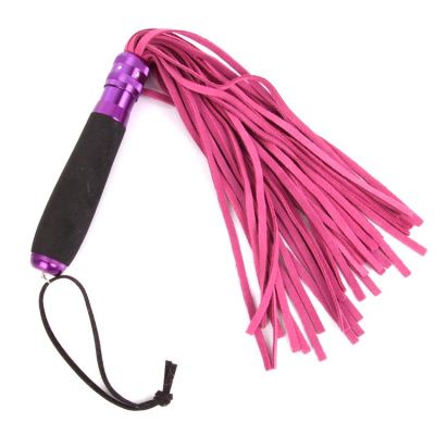 Розовый флоггер с черной металлической ручкой Notabu - 40 см. от Bior toys