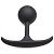 Черная анальная пробка с утяжелением Premium Silicone 3.9  Weighted Round Plug - 9,9 см. от XR Brands