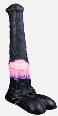 Черно-розовый фаллоимитатор  Мустанг large+  - 52 см. от Erasexa