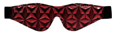 Красно-черная маска на глаза закрытого типа Luxury Eye Mask от Shots Media BV