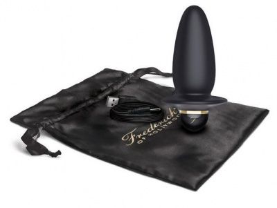 Черный анальный виброплаг Booty Plug от Fredericks Of Hollywood