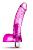 Розовый вибратор-реалистик Vibrating Ding Dong - 16,5 см. от Blush Novelties