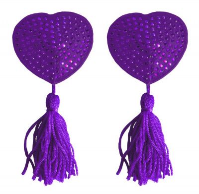 Фиолетовые пестисы-сердечки Tassels Heart от Shots Media BV